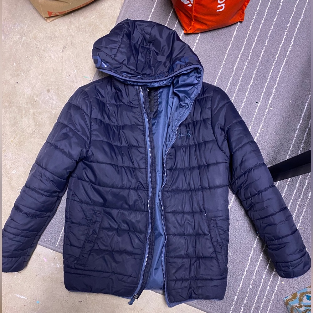 Boys under armour winter coat. Navy blue